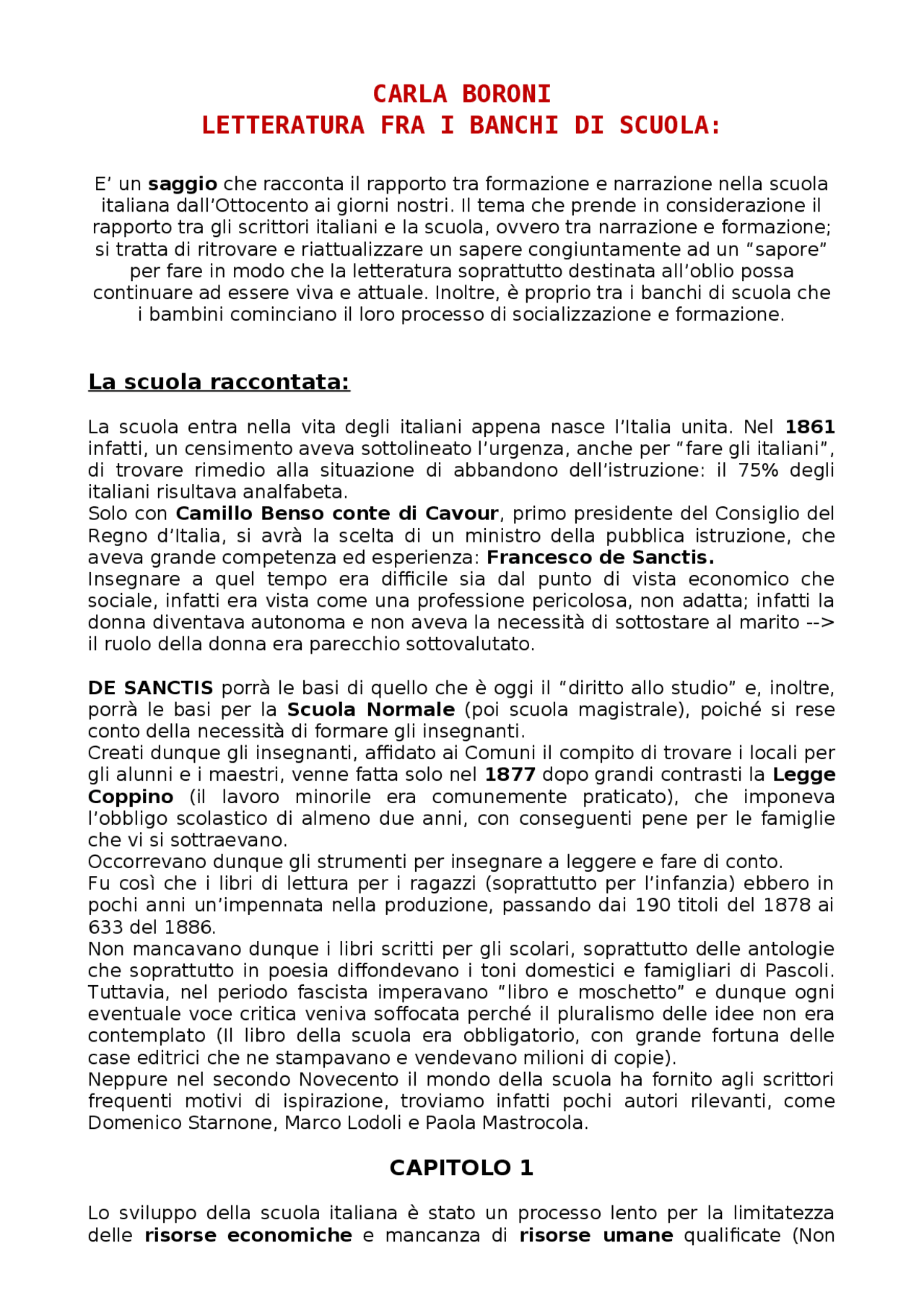 temi d'amore tra i banchi di scuola