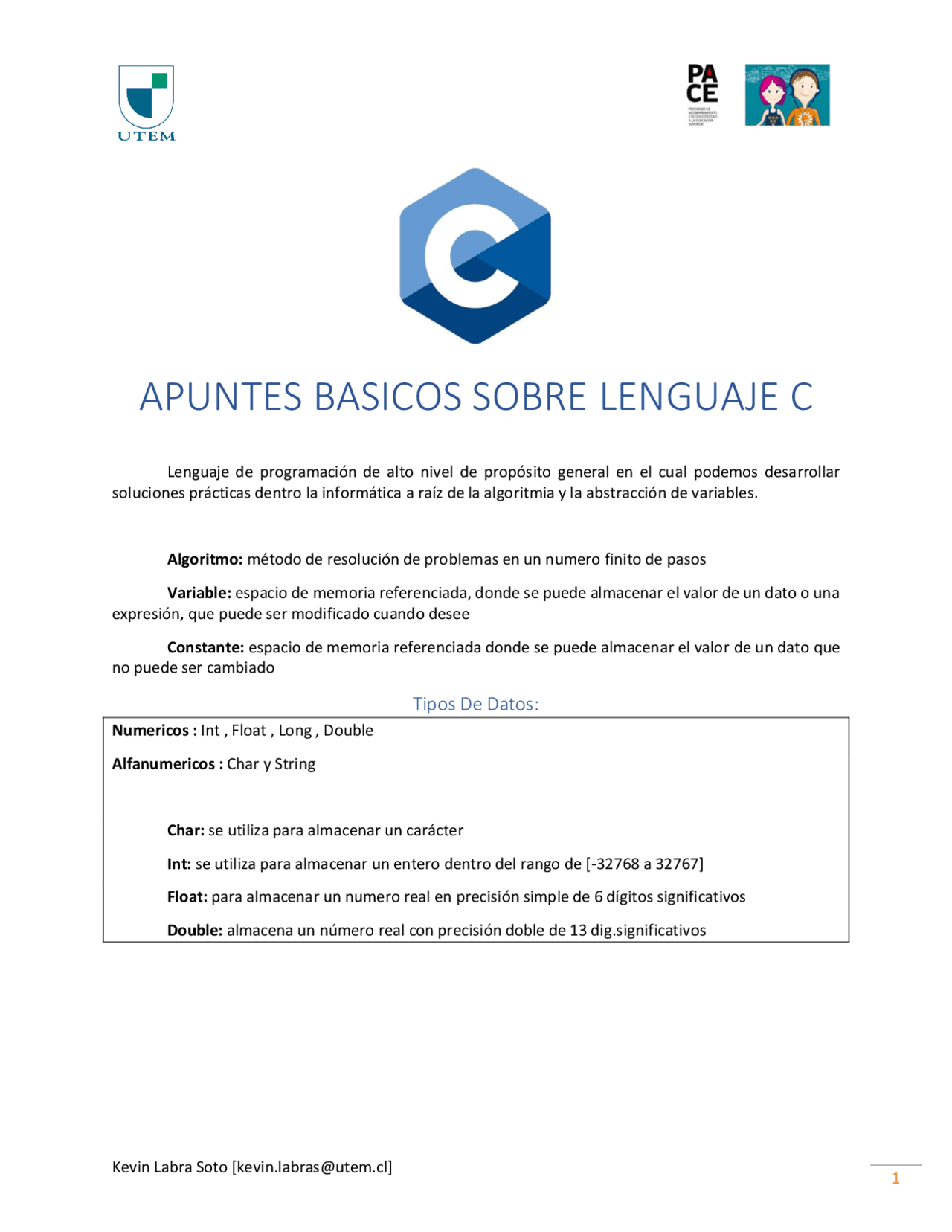 Apuntes programacion en c++ - Docsity