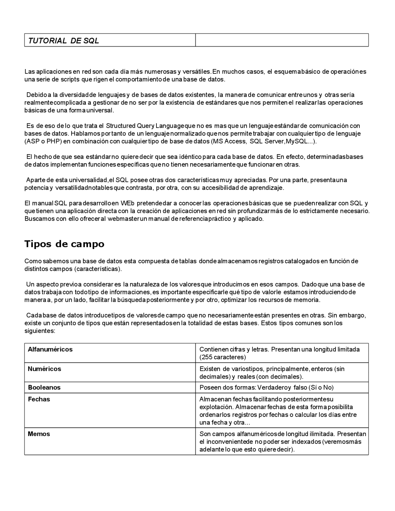 Tutorial de SQL 1.PDF - Docsity