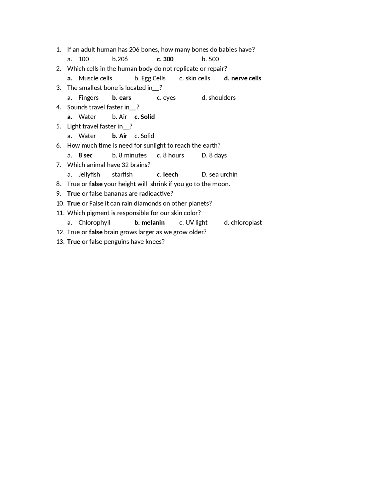 random-fun-facts-about-science-docsity