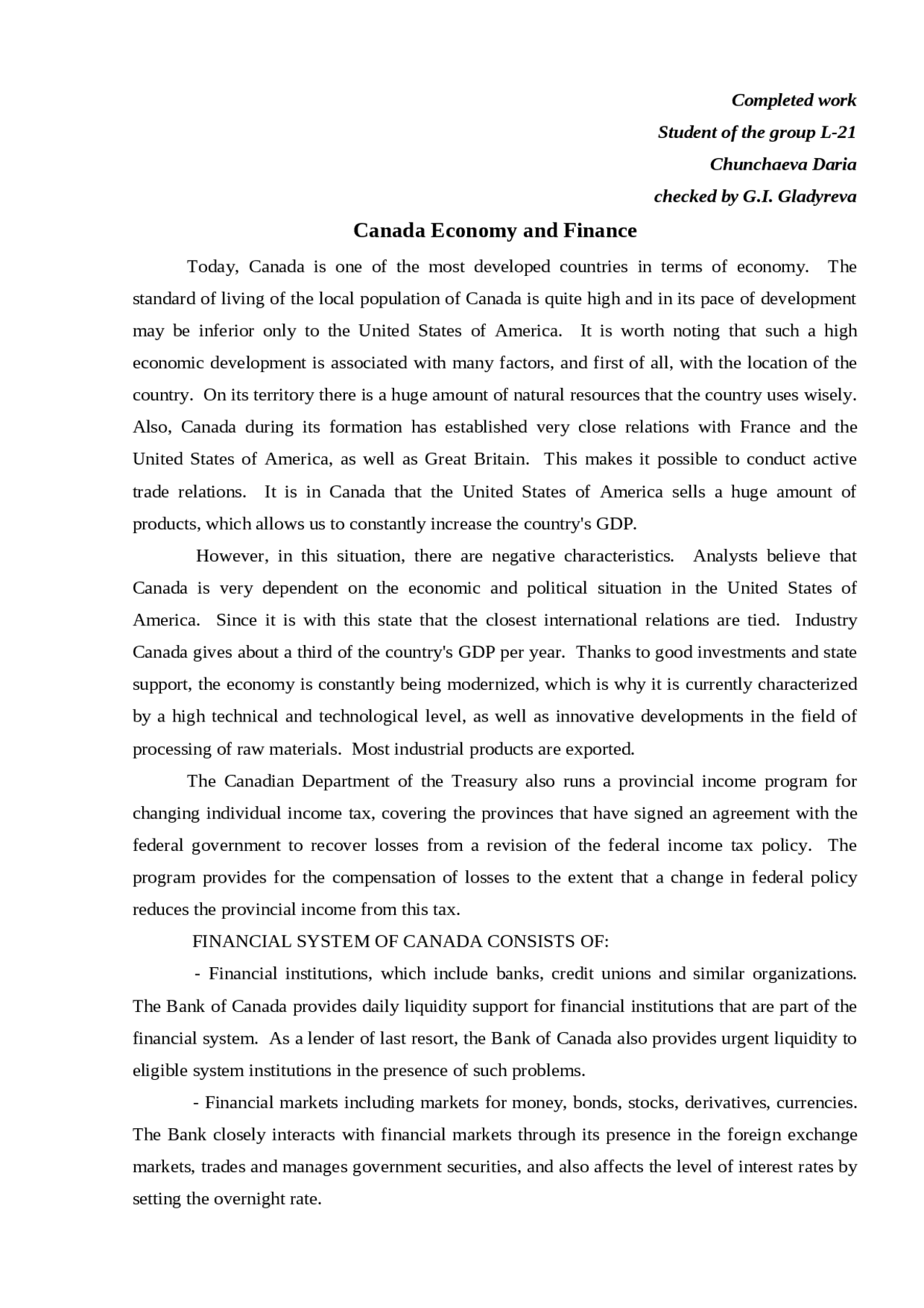 Реферат: Canada Foreign Policy Реферат: Canada Foreign Policy