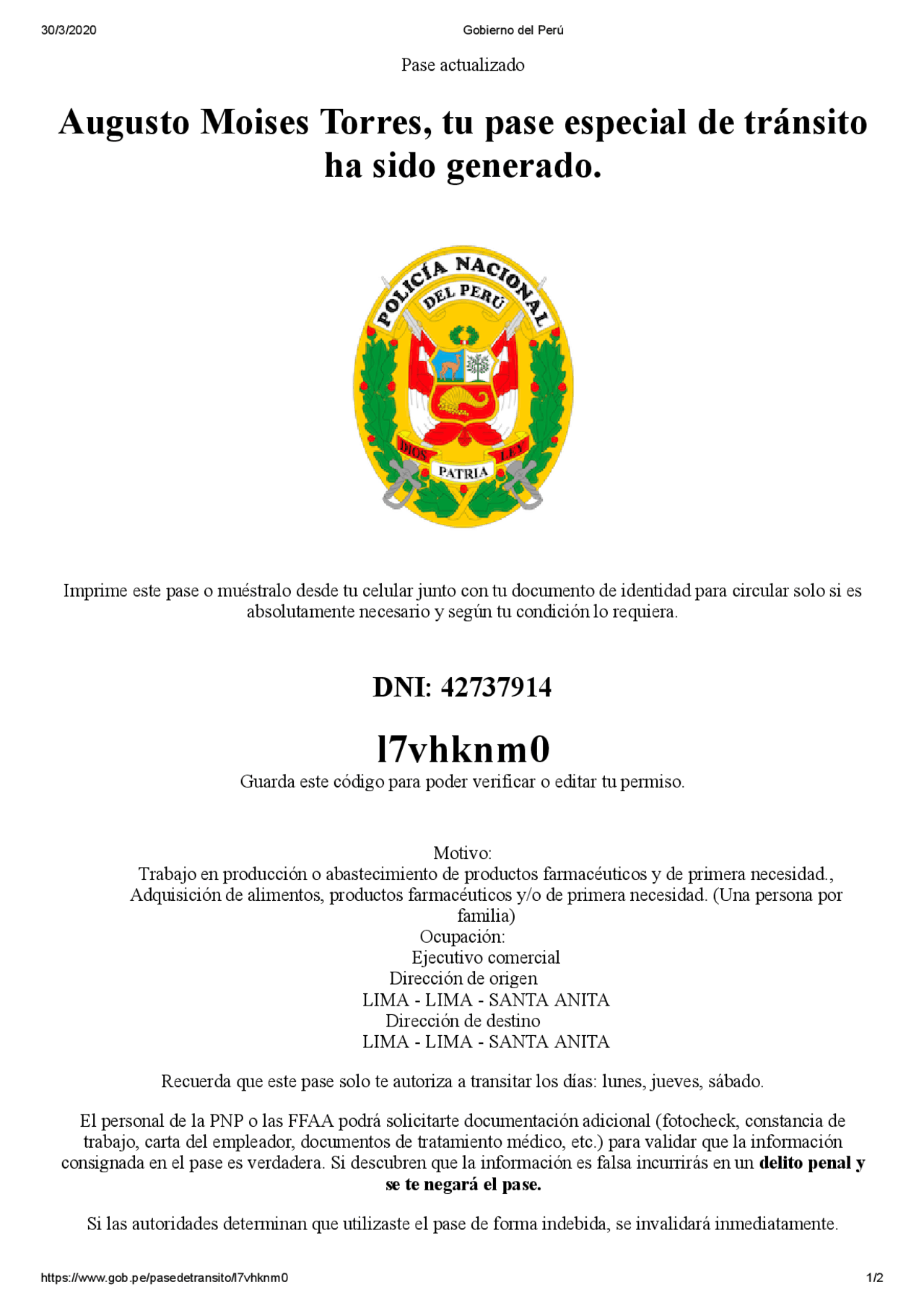 DOCUMENTO GOBIERNO PERU | Guías, Proyectos, Investigaciones de Cultura  Audiovisual | Docsity