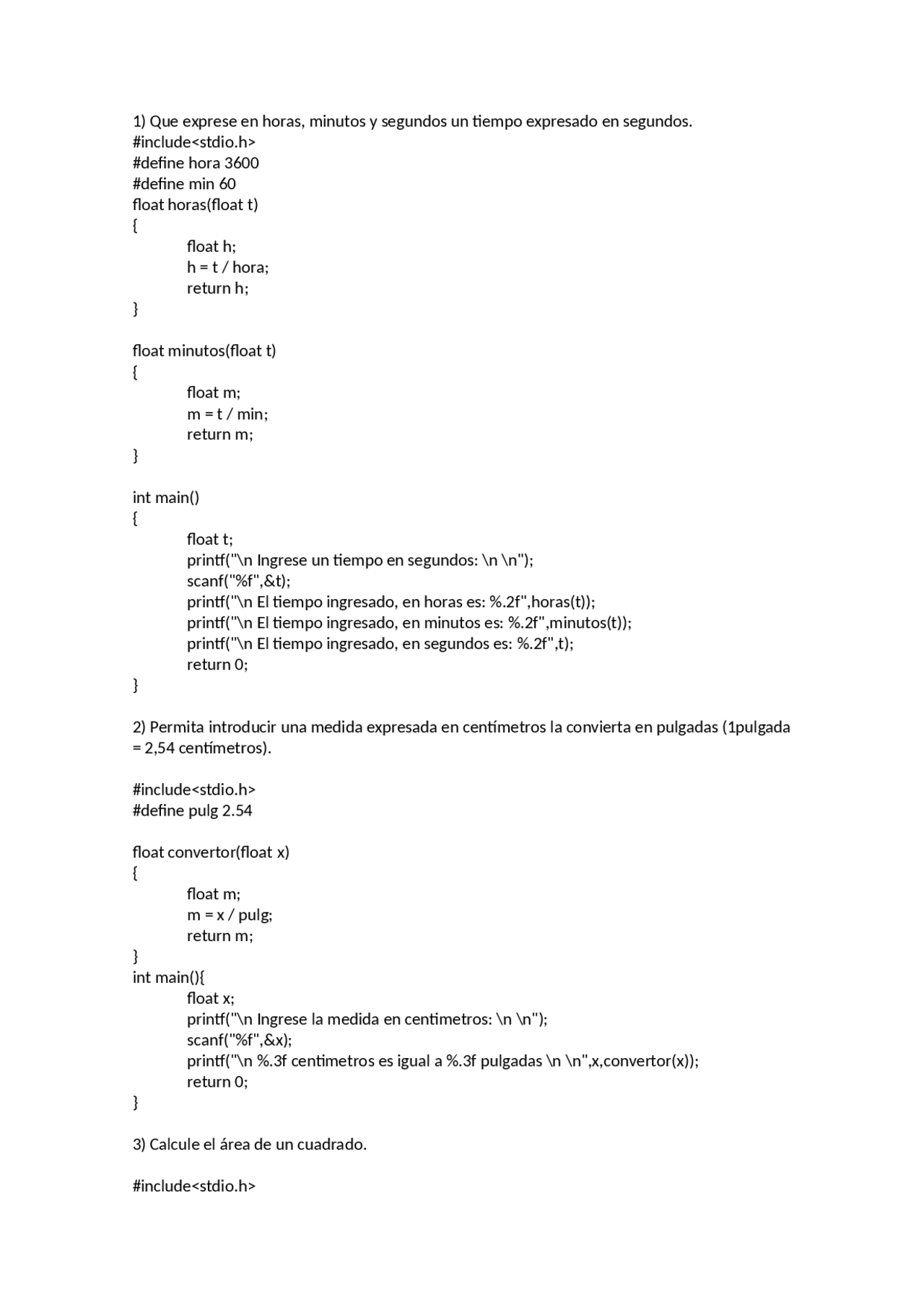 EJERCICIOS_BASICOS_PROGRAMACION_C | Ejercicios de Lenguajes de ...