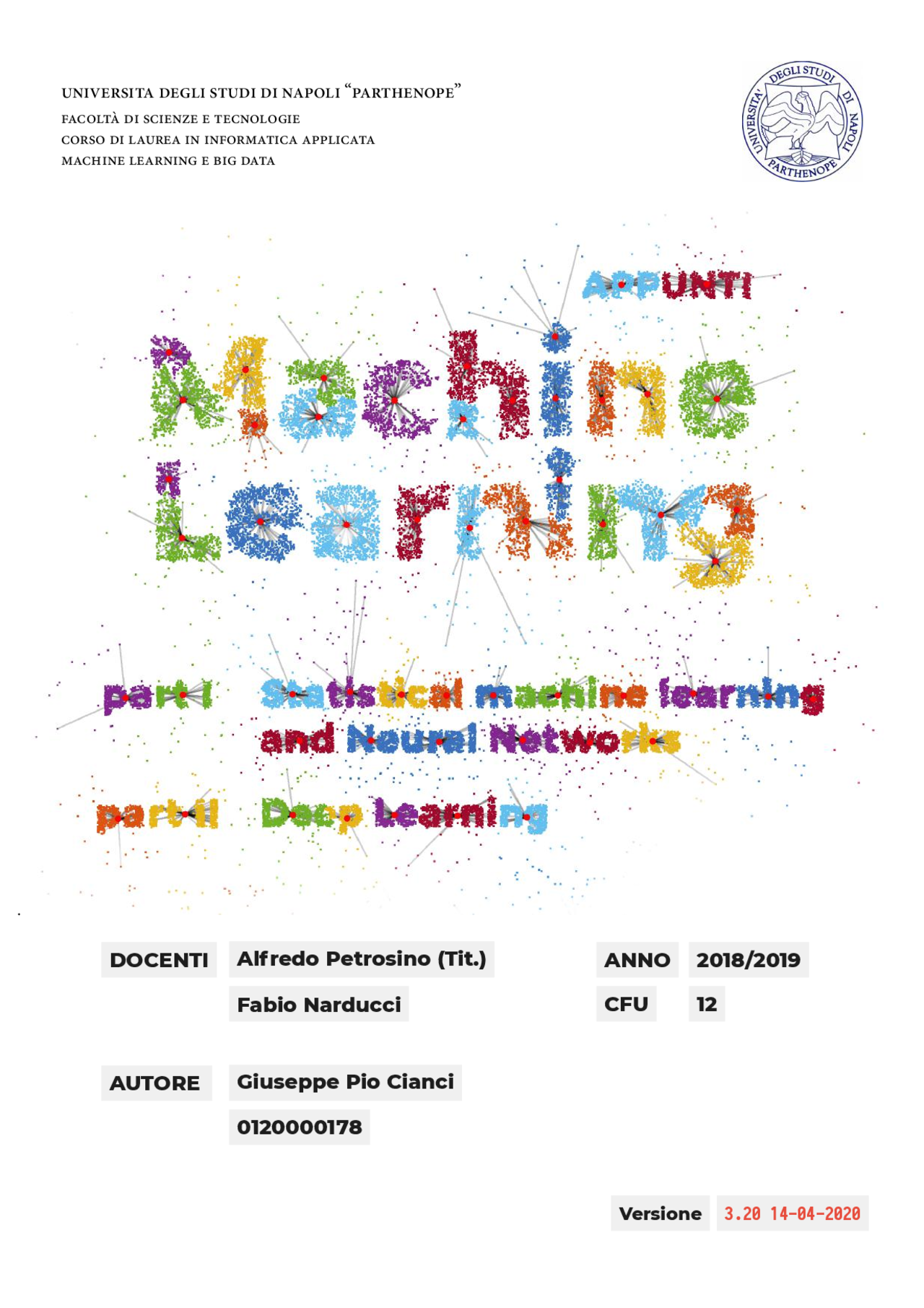Statistical Machine Learning - dispensa corso completa - Docsity