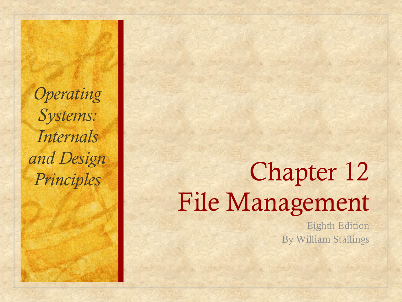File Management Operating System Notes Operating System File Management - Docsity