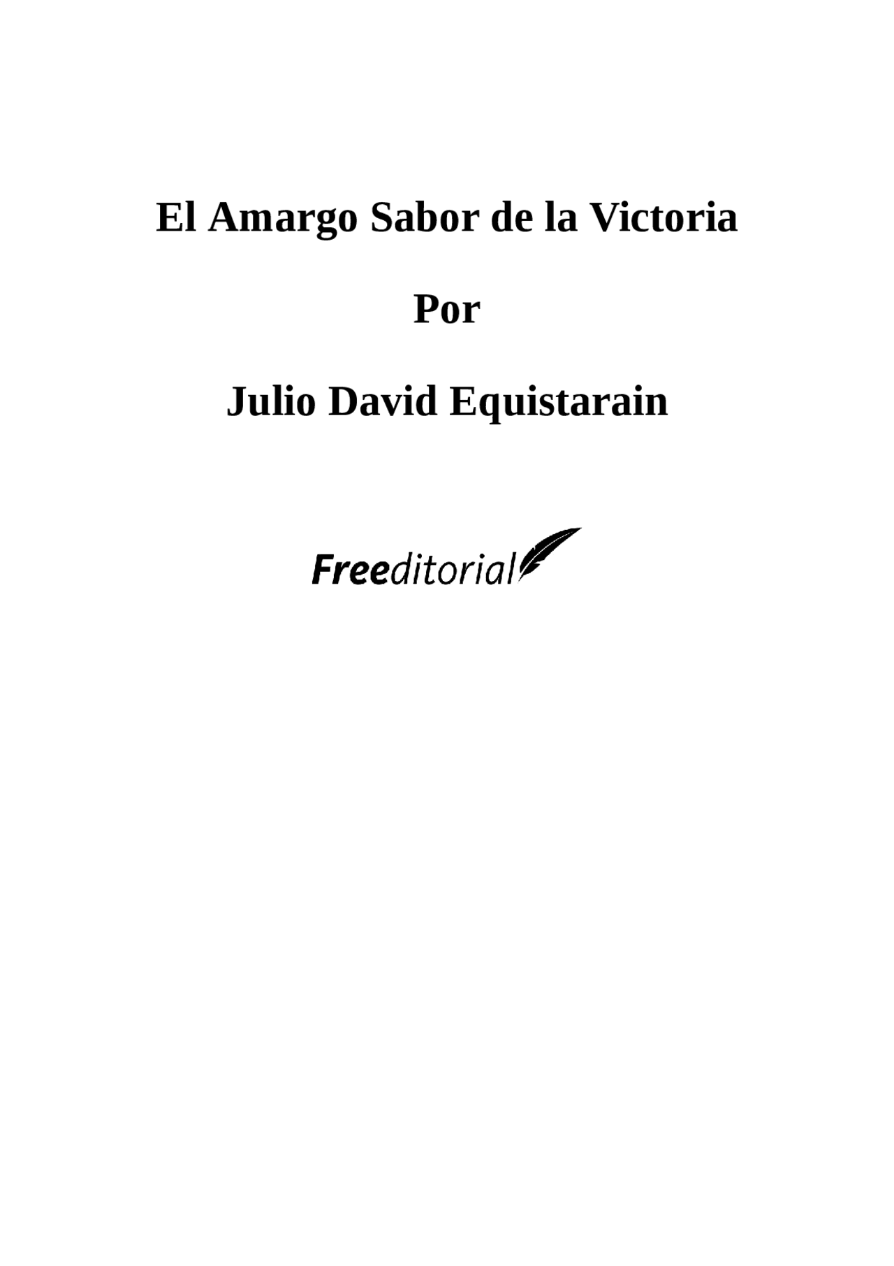 El Amargo Sabor A La Victoria Docsity