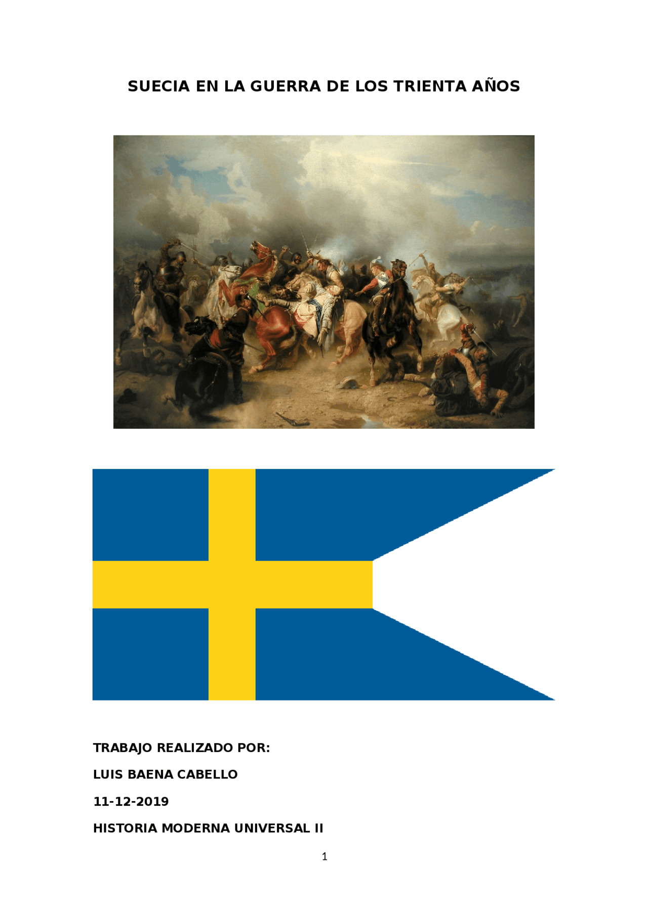 Historia de suecia en la edad moderna Docsity