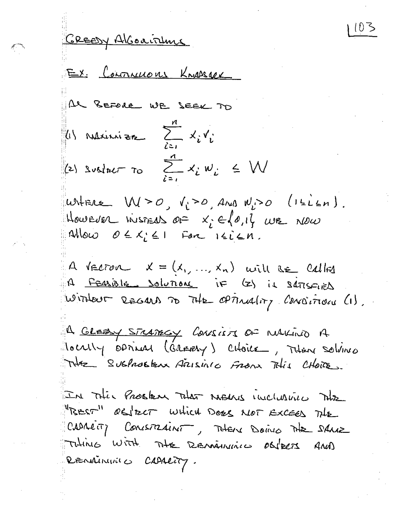 Analysis of Algorithms, handwritten notes | CMPS 201 - Docsity