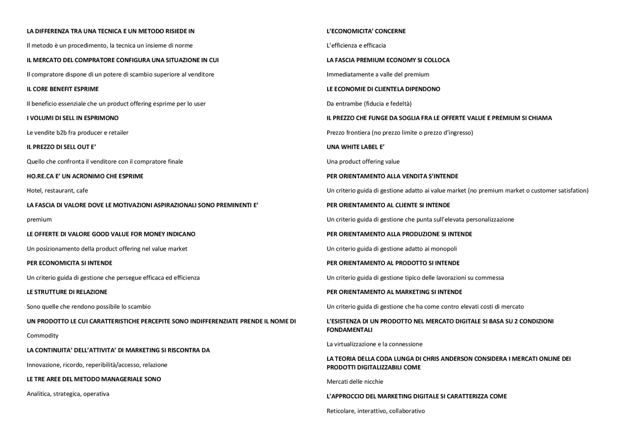 Marketing Il Management Orientato Al Mercato Pdf Riassunto esame Market Driven Management, Prof. Cecilia Grieco, libro