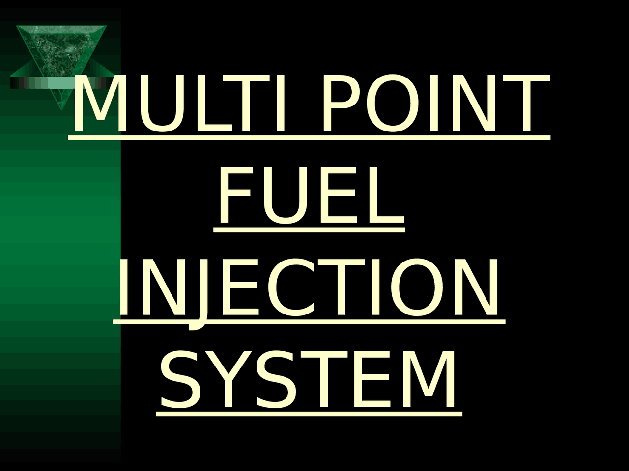 Multi point fuel injection system - Docsity