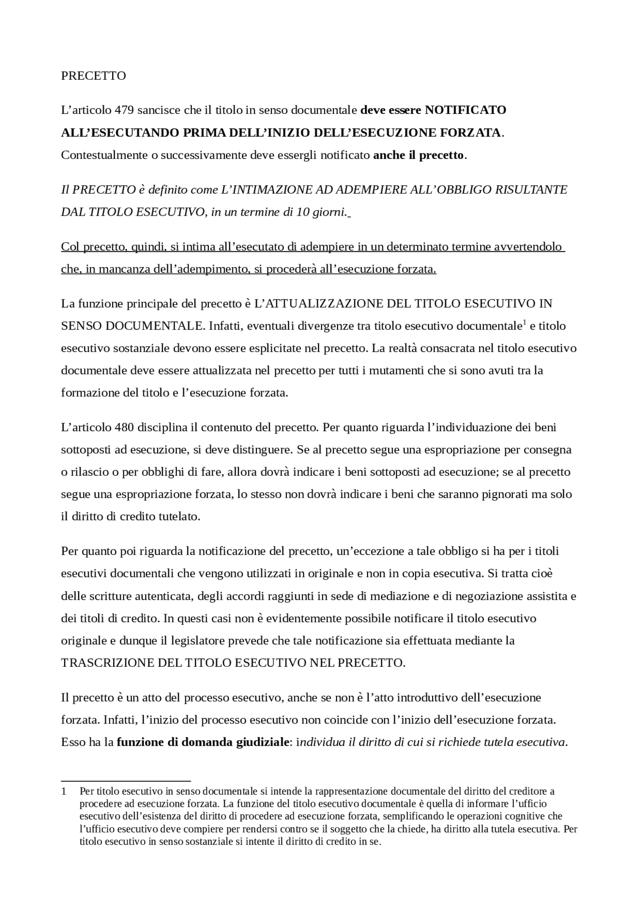 atto di precetto nuova formula fac simile 2025