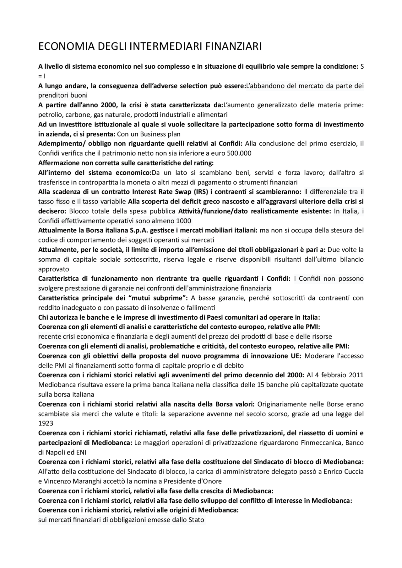 economia degli intermediari finanziari pdf