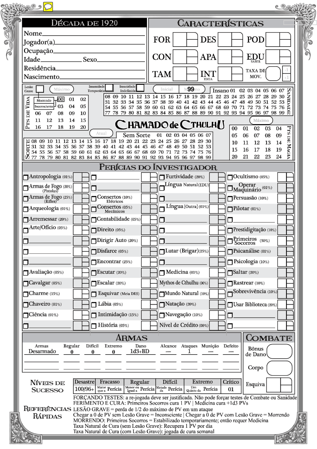 RPG chuthulo livro que ensina o basico do RPG - Docsity