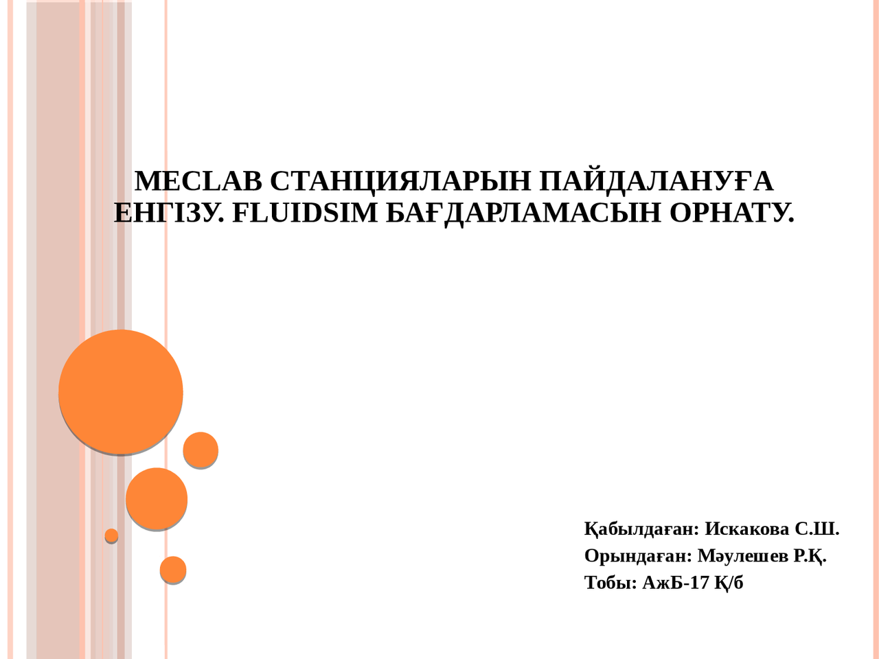 Информация про Meclab - Docsity
