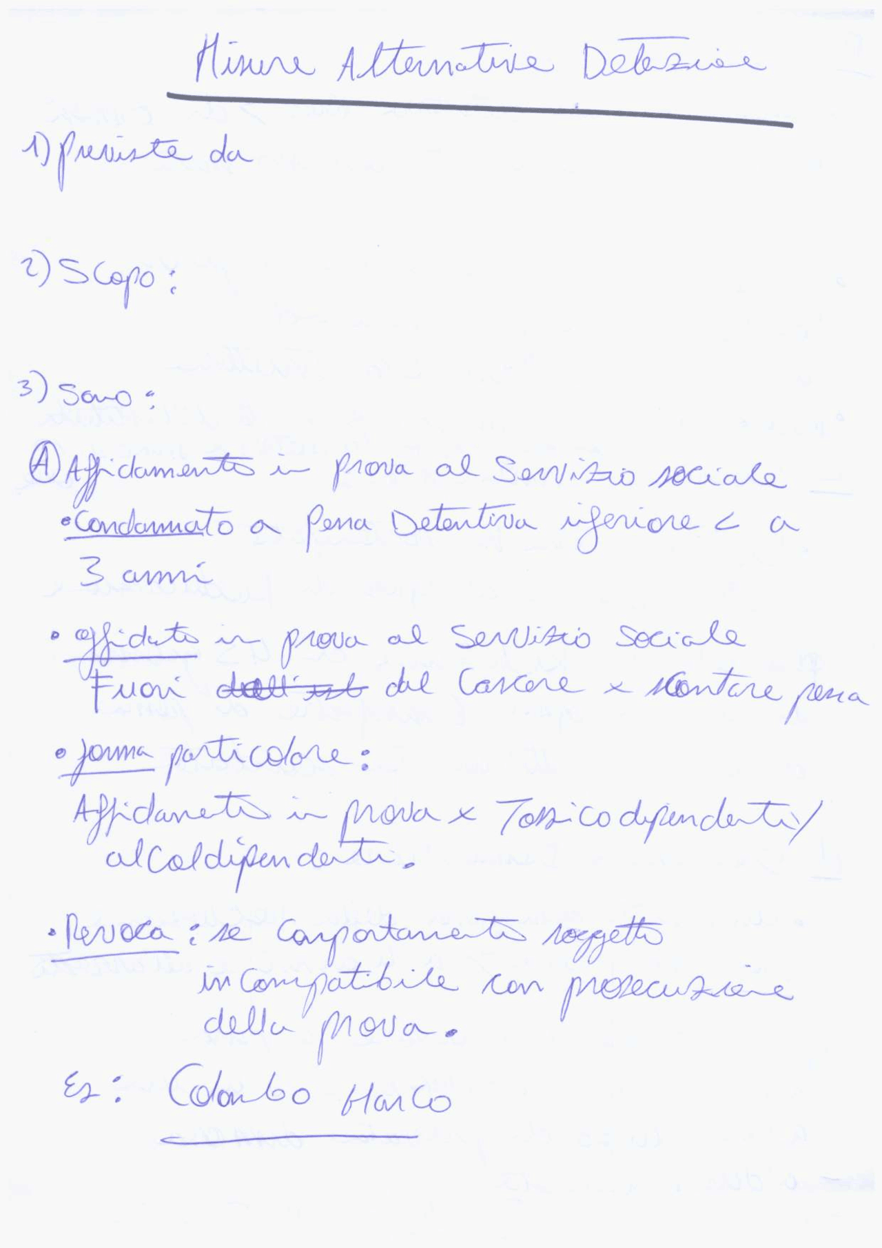 Misure alternative alla detenzione Docsity