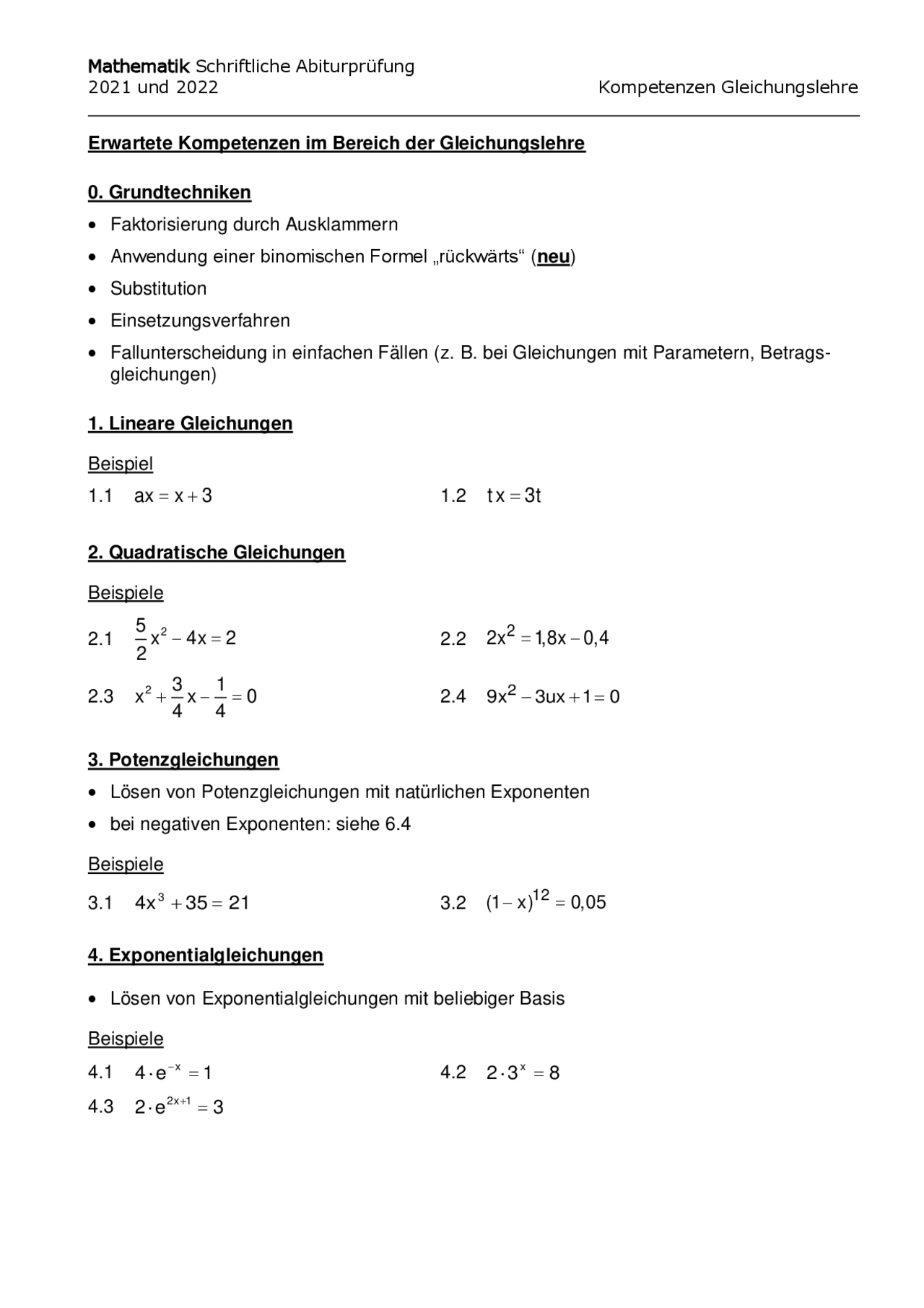 Mündliche Prüfung Mathe Abitur Beispielaufgaben Beispielaufgaben schriftliche Abiturprüfung Mathe 2021/2022 Gymnasien