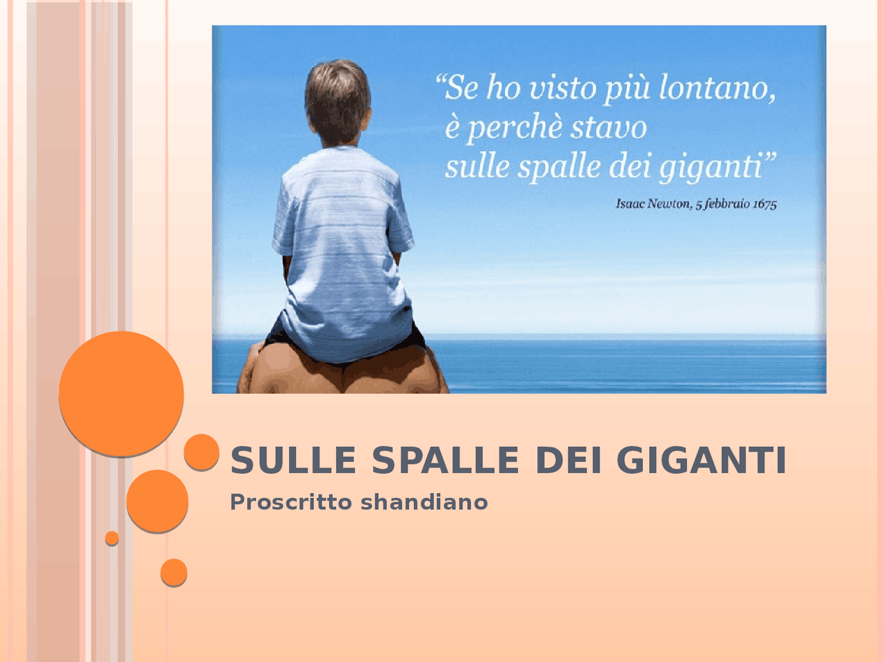 Nani sulle Spalle dei Giganti Docsity Nani sulle Spalle dei Giganti Docsity