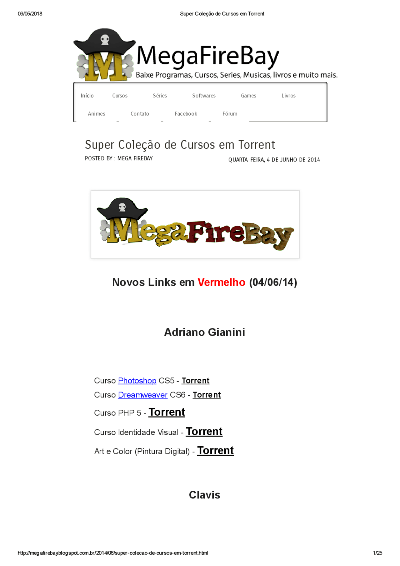 Super Coleão De Cursos Em Torrent | Notas De Estudo História | Docsity