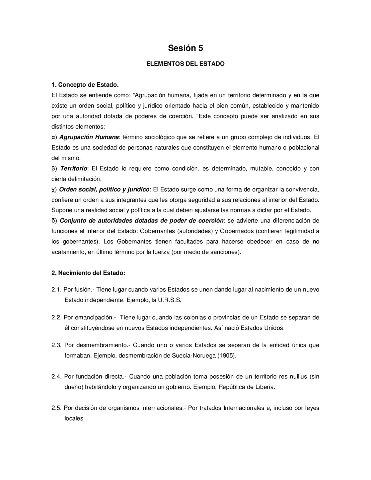 El Estado: Definición, Elementos y Organización Política | Study notes ...