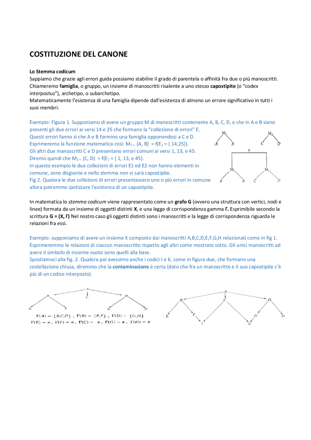 Grafo Stemma Codicum Docsity