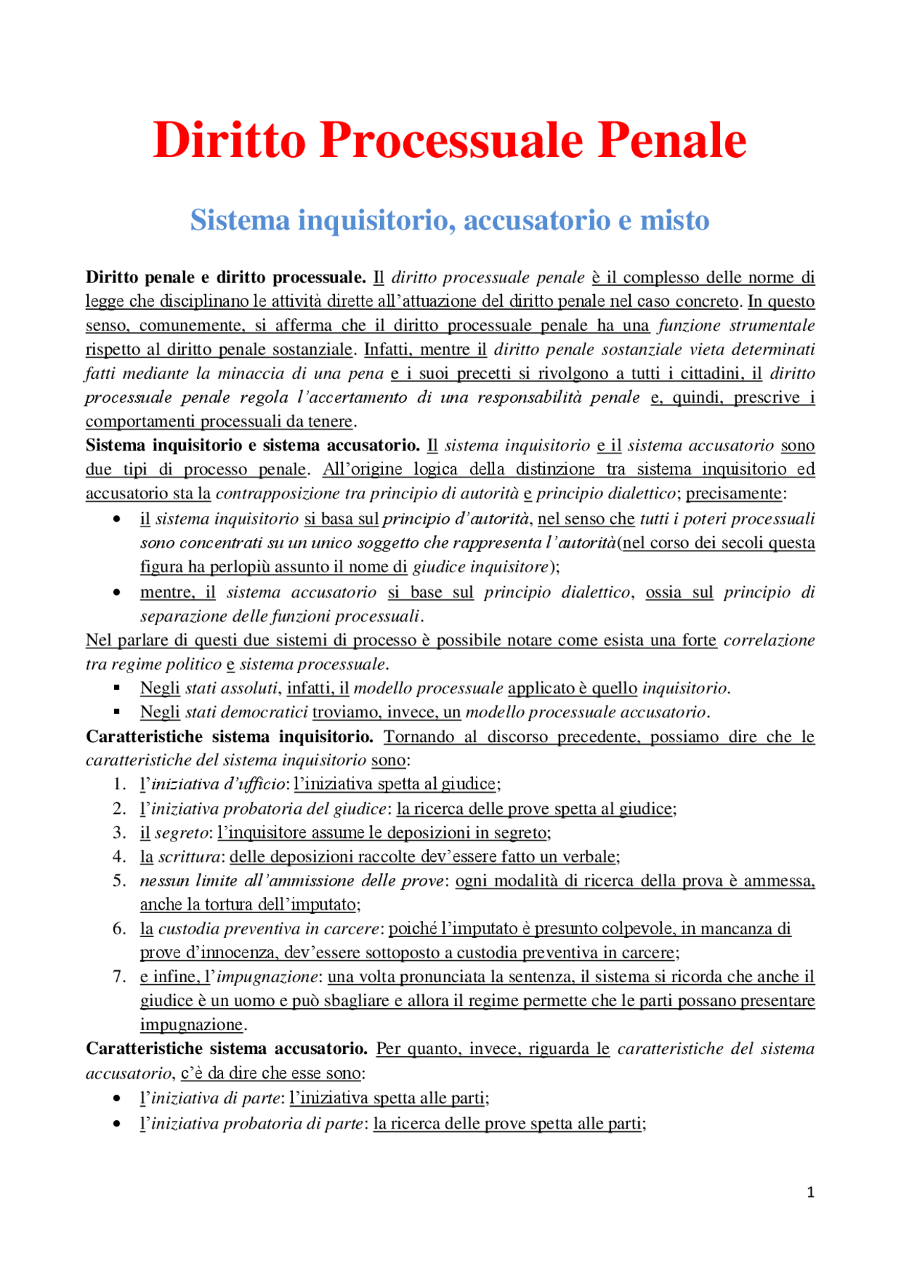 Diritto Processuale Penale - Universita' degli Studi di Siena ...