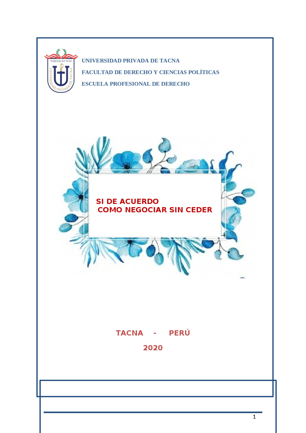 Si De Acuerdo Como Negociar Sin Ceder Docsity
