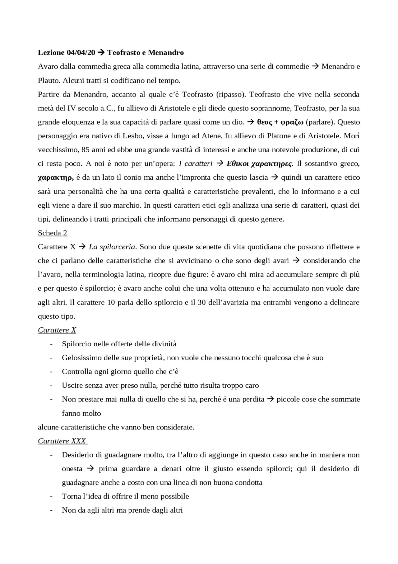 Personaggi Di Teofrasto