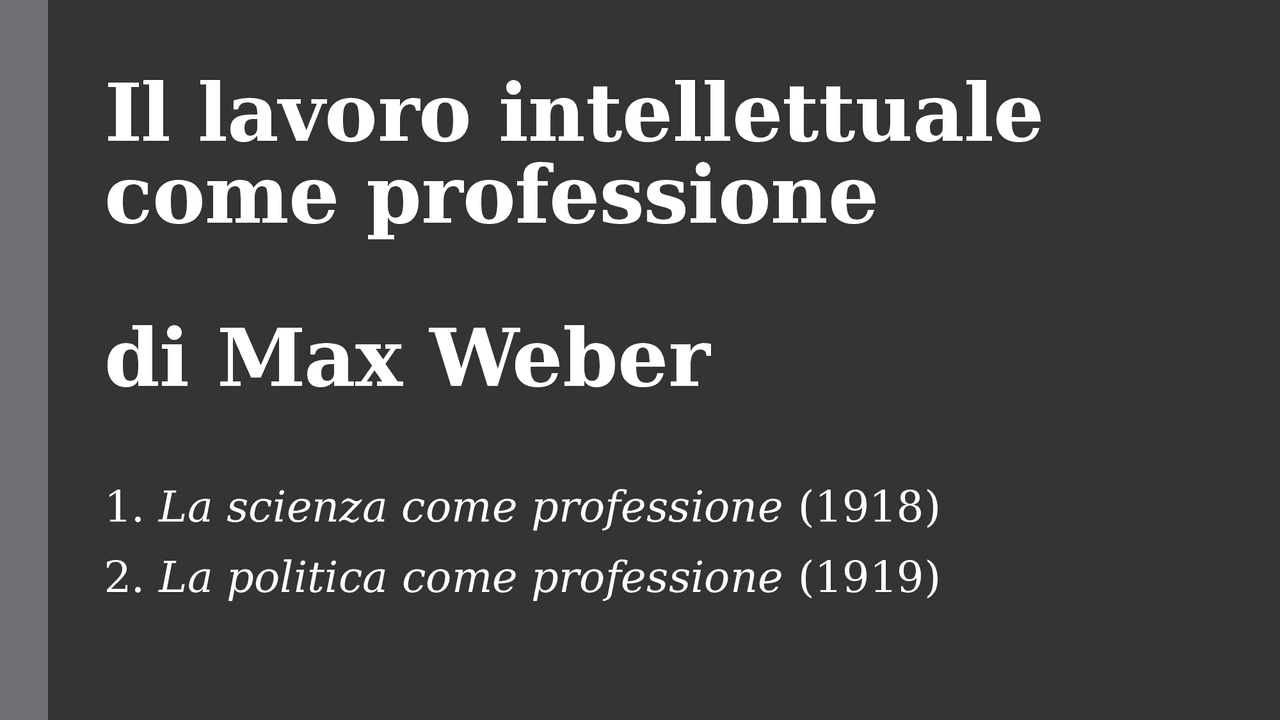 Il lavoro intellettuale come professione (weber) Docsity Il lavoro intellettuale come professione (weber) Docsity