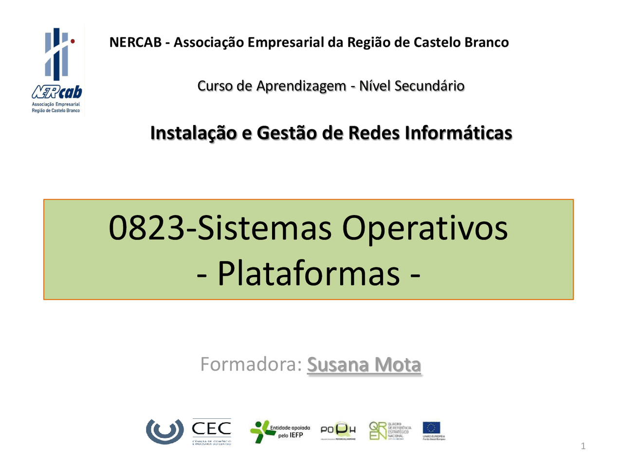 Sistemas Operativos aula - Docsity