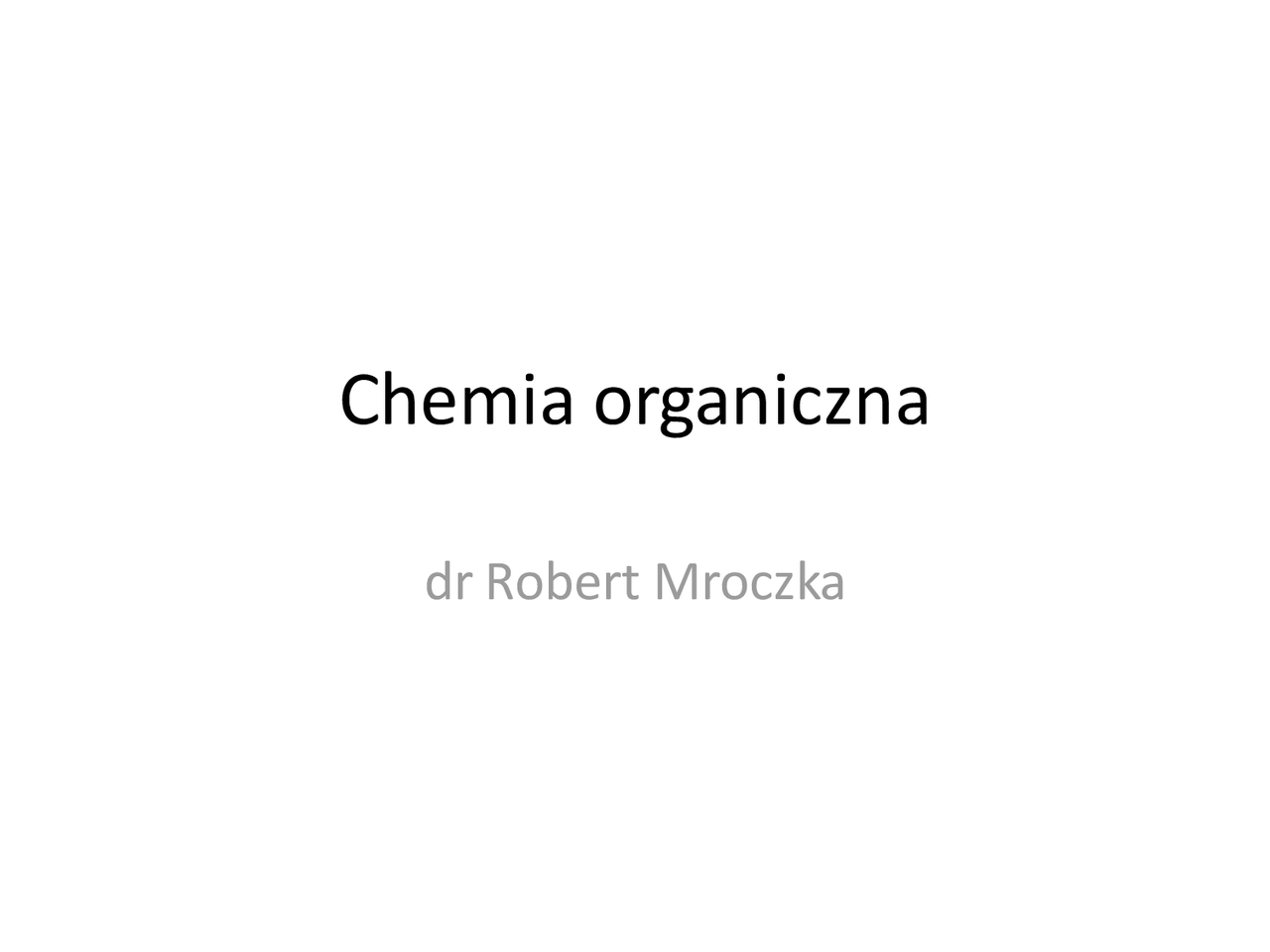 Chemia organiczna - chemia związków węgla - Docsity