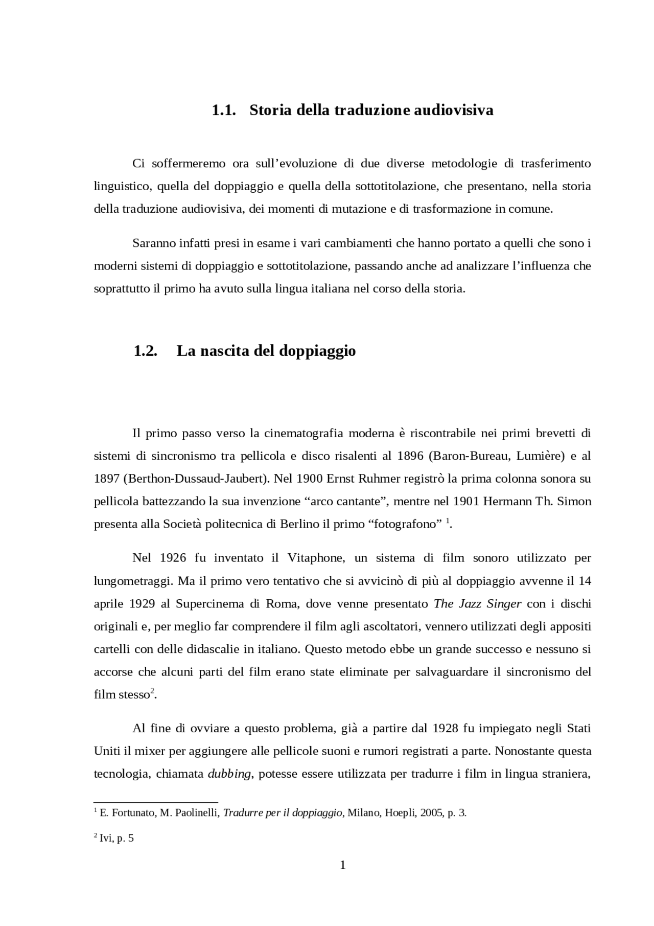 Storia della traduzione audiovisiva Docsity