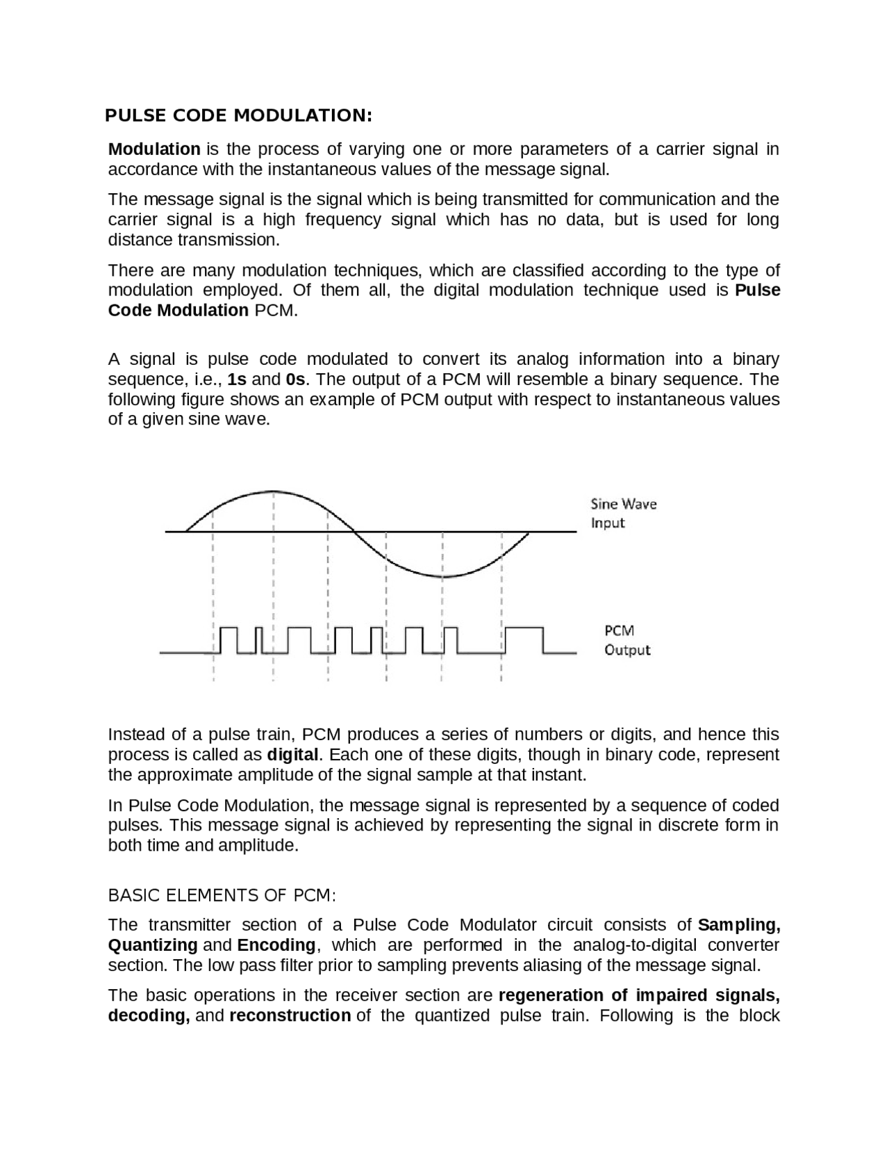 pulse code modulation python Images High Quality Grahic Pulse Code Modulation - Docsity