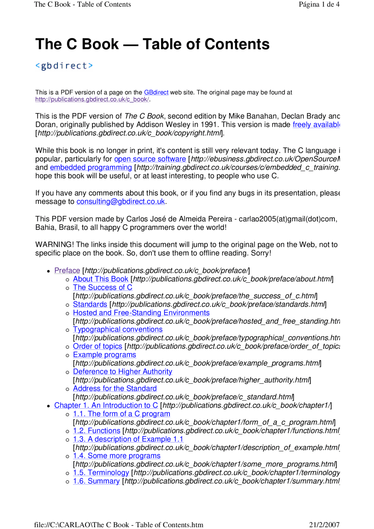 A Book on C PROGRAMMING LANGUAGE - Docsity