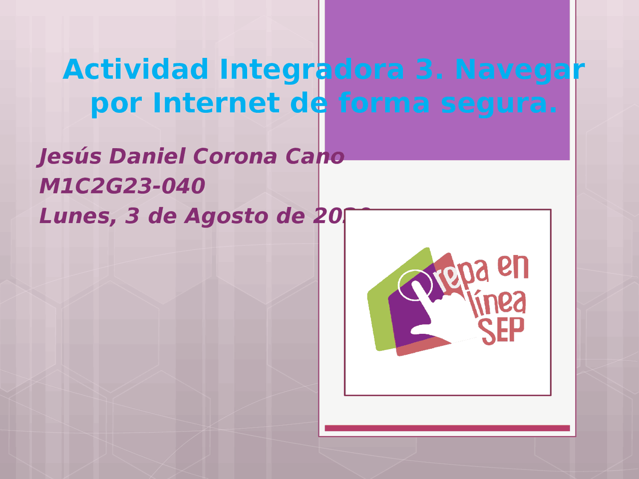 Actividad Integradora 3. Navegar por Internet de forma segura. | Guías