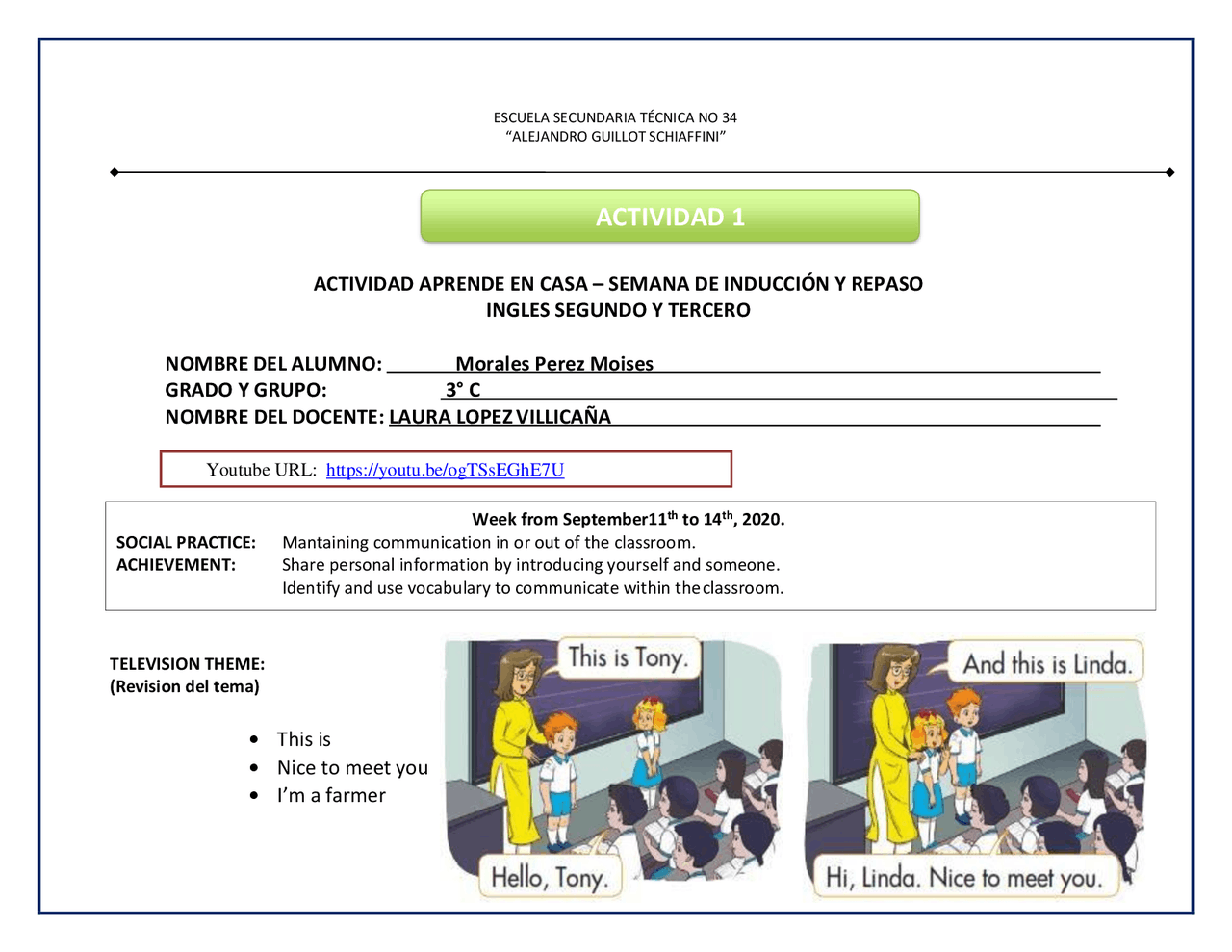 Libro de ingles tercer grado de secundaria - Docsity