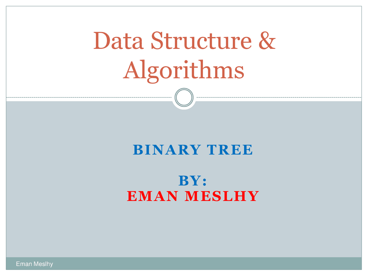 Binary tree introduction- data structure - Docsity