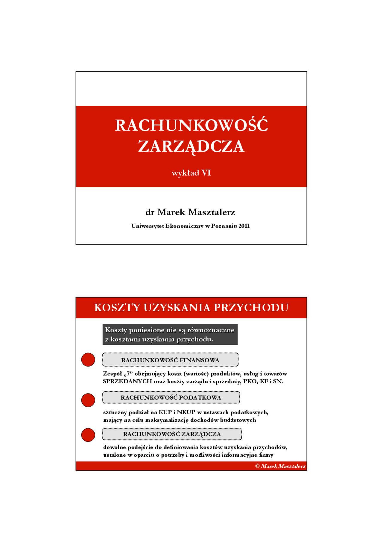 Rachunek Kosztów I Rachunkowość Zarządcza Chomikuj