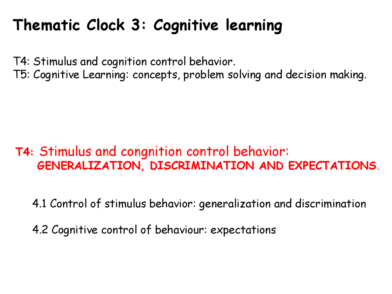 Cognitive learning 19-20 - Docsity