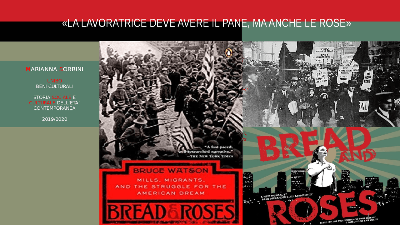 POWER POINT SULLA RIVOLTA DI BREAD AND ROSES - Docsity