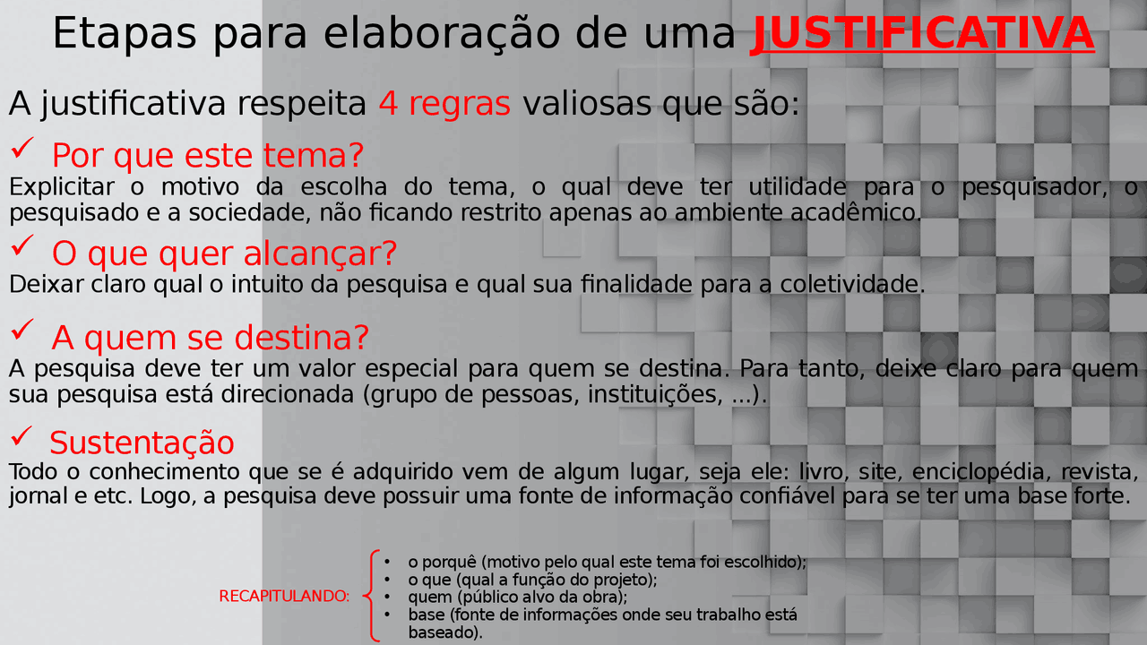 Exemplo De Justificativa De Projeto De Pesquisa