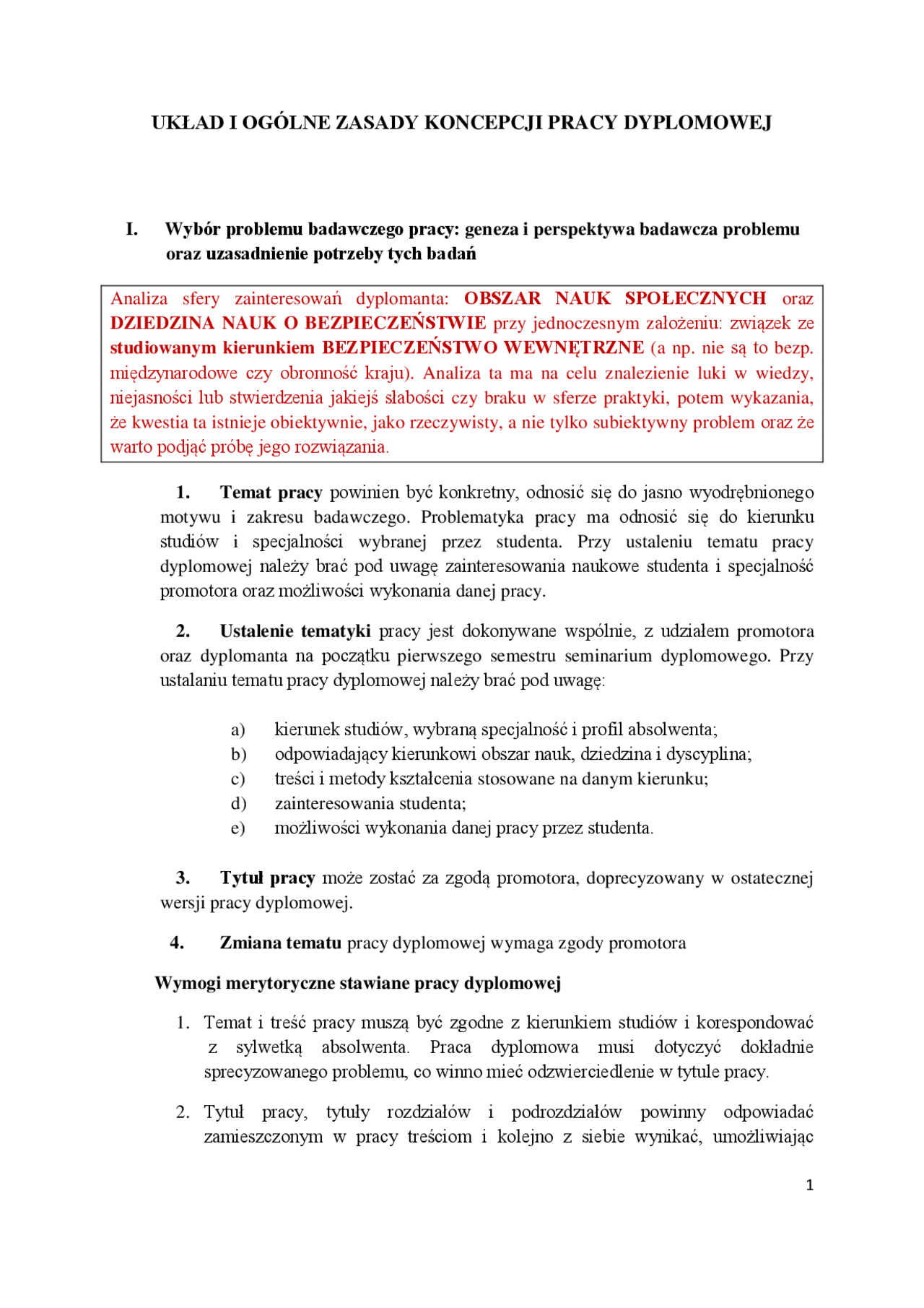 Zasady pisania pracy dyplomowej - Docsity