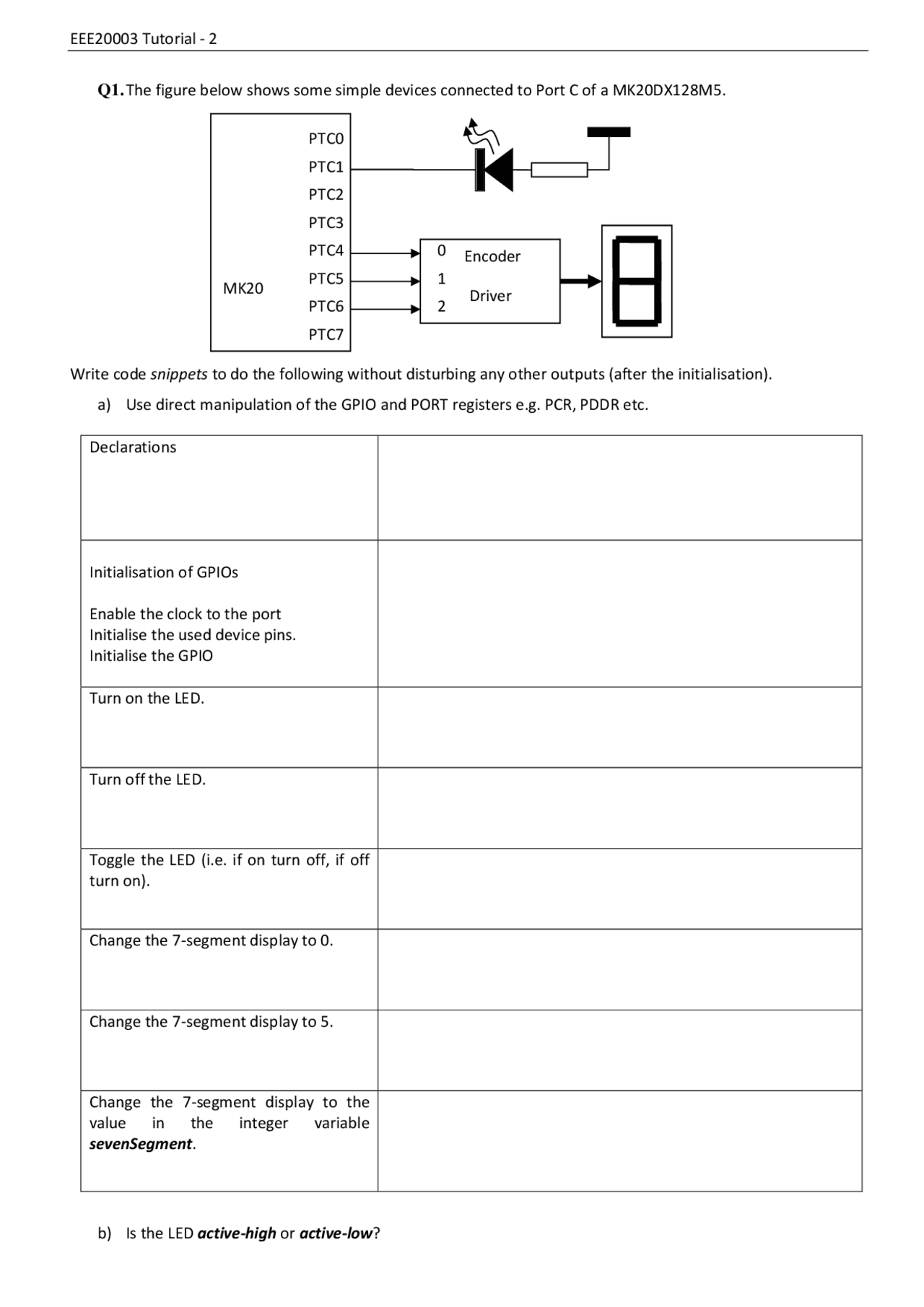 microcontroller tutorials (@microcontrollertutorials)... Tutorial 2 Embedded Microcontrollers - Docsity