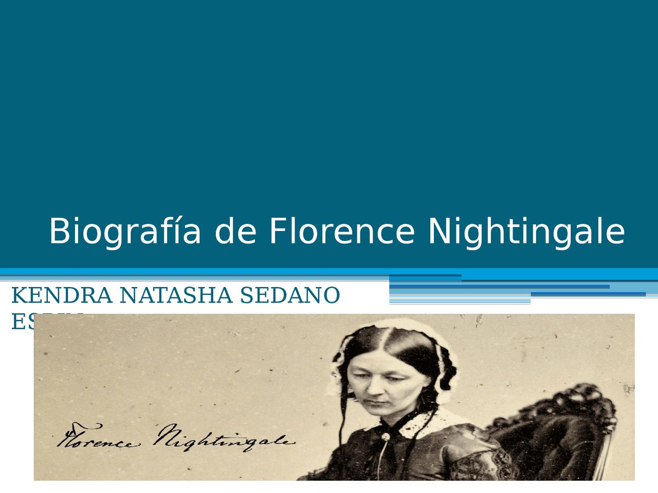 Biografía de Florence Nightingale | Diapositivas de Historia | Docsity
