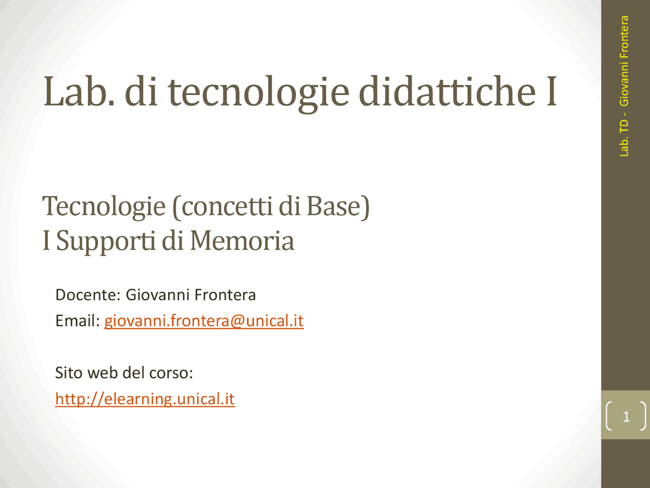 Supporti di Memoria Tecnologie didattiche Docsity