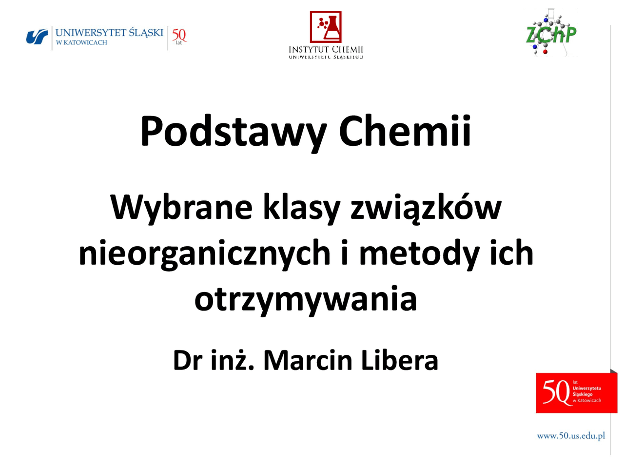 Wybrane klasy związków nieorganicznych i metody ich otrzymywania