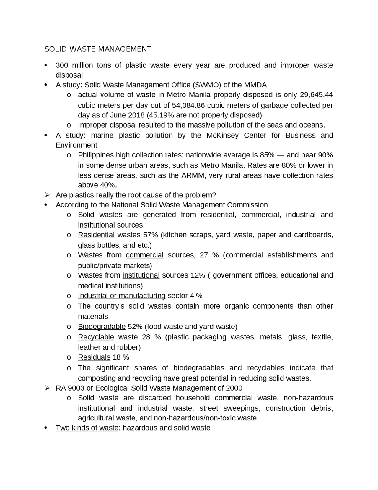 Solid Waste Management in the Philippines: A Comprehensive Overview ...
