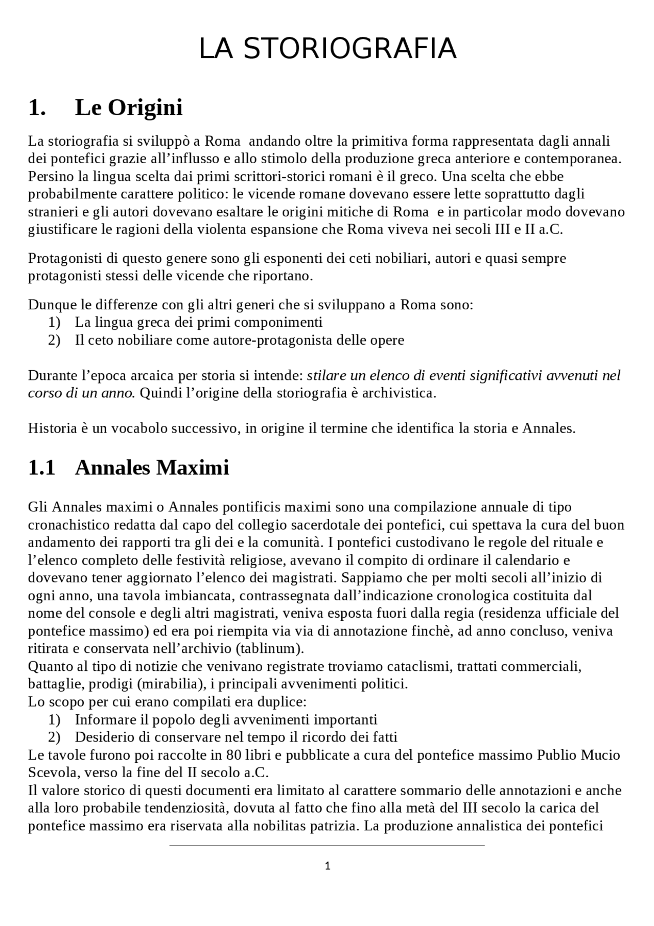 gli annales maximi
