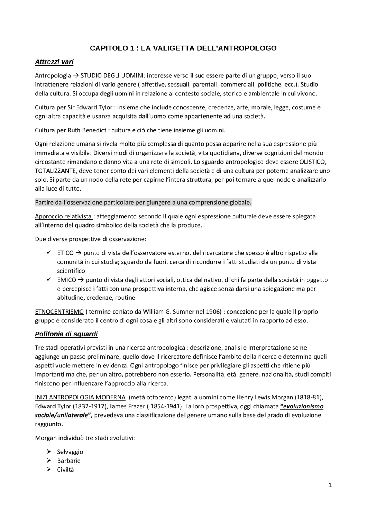 Marco Aime, Il primo libro di antropologia Docsity