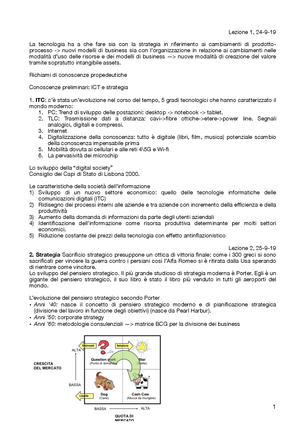 Informatica e nuovi modelli business Appunti | Appunti di Elementi di ...