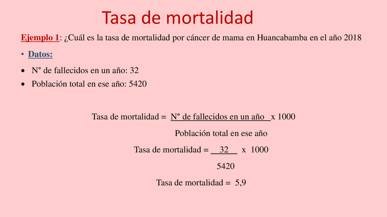 Tasa de Mortalidad Situación en Perú Docsity Tasa de Mortalidad Situación en Perú Docsity
